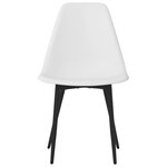 vidaXL Chaises à manger lot de 6 blanc PP