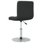 vidaXL Chaises à manger lot de 4 noir similicuir