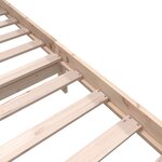 vidaXL Cadre de lit sans matelas bois massif 120x200 cm