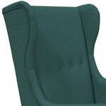 vidaXL Fauteuil Vert foncé Tissu