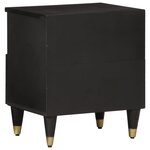 vidaXL Tables de chevet 2 Pièces 40x33x46 cm Bois de manguier solide