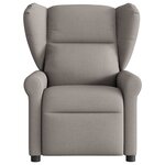vidaXL Fauteuil inclinable électrique Taupe Tissu