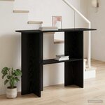 vidaXL Table console Chêne noir 100 x 30 x 75 cm Bois d'ingénierie