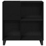vidaXL Meuble d'enregistrement Chêne noir 84 5x38x90 cm Bois d'ingénierie