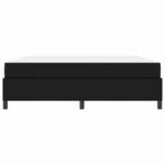 vidaXL Cadre de lit avec matelas Noir 180 x 200 cm Faux cuir