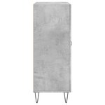 vidaXL Buffet gris béton 69 5x34x90 cm bois d'ingénierie