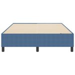 lit box spring vidaXL bleu 160x200 cm en tissu velours côtelé
