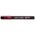 Marqueur pointe conique fine pc3m 0 9 - 1 3mm lie de vin x 12 POSCA