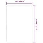 vidaXL Tapis en jute avec support en latex 140x200 cm Naturel