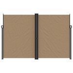 vidaXL Auvent latéral rétractable taupe 220x1200 cm