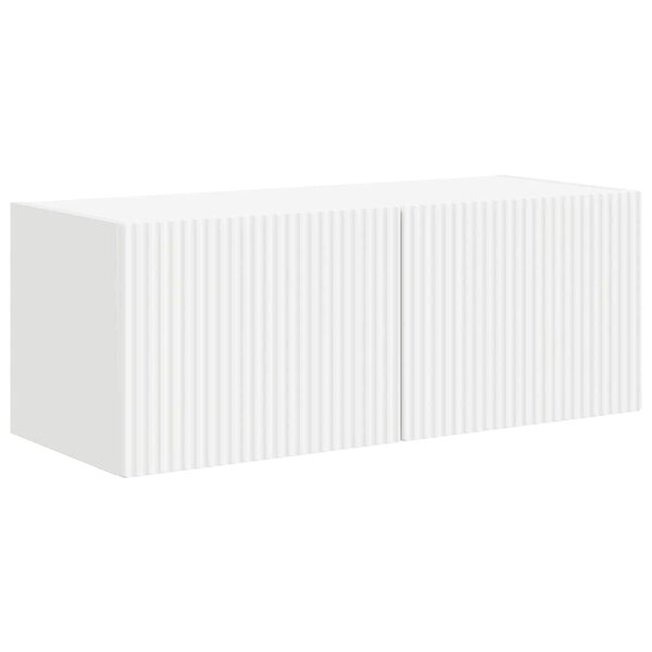 vidaXL Meuble TV mural Blanc 60 x 31 x 29.5 cm Bois d'ingénierie