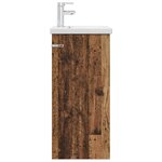 vidaXL Meuble de salle de bain avec évier Bois ancien