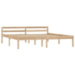 vidaXL Cadre de lit Bois de pin massif 160x200 cm