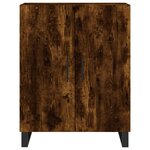 vidaXL Buffet haut Chêne fumé 69 5x34x180 cm Bois d'ingénierie