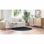 vidaXL Tapis Gris foncé 160 x 160 cm Polypropylène