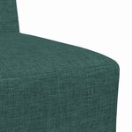 vidaXL Unité de Sofa Modulaire Sans Accoudoirs 2 Pièces Vert foncé