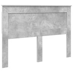 vidaXL Lit de Rangement Gris béton 150 x 200 cm Bois d'ingénierie