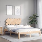 vidaXL Cadre de lit sans matelas 120x200 cm bois de pin massif