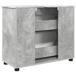 vidaXL Cabinet de salle de bain Gris béton 76 5 x 35 x 64 cm