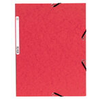 Chemise 3Rabat 4 5/10ème ELAST+ETIQ ROUGE EXACOMPTA