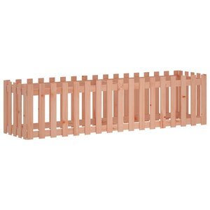 vidaXL Lit surélevé de jardin design de clôture bois douglas massif