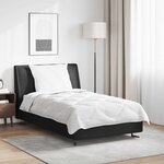 vidaXL Couette avec oreiller 2 Pièces Blanc Microfibre