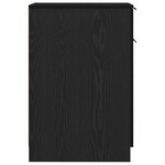 Armoire de bureau vidaXL en chêne noir - 33x50x75 cm - Fabriquée en bois d'ingénierie