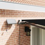 vidaXL Auvent Rétractable Noir 400 ×300 cm tissu