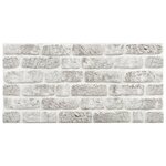 vidaXL Panneaux muraux 3D design de brique gris clair 11 Pièces EPS