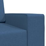 vidaXL Canapé Lit au Sol 2-en-1 Bleu 245x150x60 5 cm Tissu