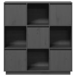 vidaXL Buffet Gris 110 5x35x117 cm Bois massif de pin