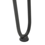 vidaXL Pieds en épingle à cheveux pour table basse 4 pièces Anthracite 42 cm Acier massif