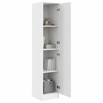 vidaXL Highboard Blanc 35 x 39 x 168 cm Bois d'ingénierie
