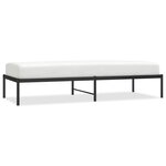 vidaXL Cadre de lit métal sans matelas noir 75x190 cm