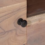 vidaXL Meuble TV 118x30x40 cm Bois d'acacia massif