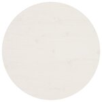 vidaXL Dessus de table Blanc Ø60x2 5 cm Bois de pin massif