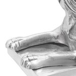 Serre-livres vidaXL 2 Pièces Argent 12x15x18 cm Aluminium Chien