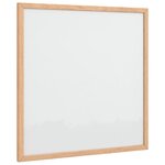 vidaXL Tableau blanc magnétique avec cadre bois de pin massif 40x40 cm