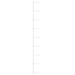 vidaXL Casier à vin mural pour 9 bouteilles Blanc Fer