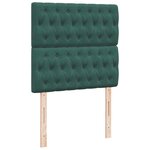 vidaXL Sommier à lattes de lit avec matelas Vert foncé 100x200 cm