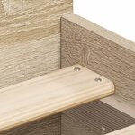 vidaXL Cadre de lit sans matelas chêne sonoma 75x190 cm