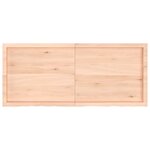 vidaXL Étagère murale 140x60x(2-6) cm bois de chêne massif non traité
