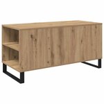 vidaXL Table basse Chêne artisanal 102 x 44 5 x 50 cm