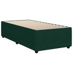 vidaXL Sommier à lattes de lit et matelas Vert foncé 80x200 cm Velours
