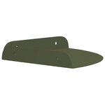vidaXL Étagère Flottante d'Angle 2 pc Vert olive 18 x 18 x 2 cm