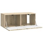 vidaXL Meuble TV mural 78 5 x 31 x 30 cm Chêne Sonoma