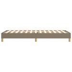 vidaXL Cadre de lit à ressorts taupe 90x190 cm tissu