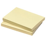 Bloc-notes q-connect quick notes 102x76mm 1 bloc 100f repositionnables coloris jaune