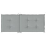 vidaXL Coussins de chaise à dossier haut lot de 2 gris clair mélangé