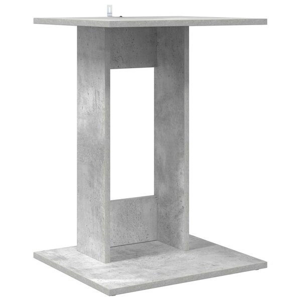 vidaXL Table d'appoint Gris béton 45 x 40 x 62 5 cm Bois d'ingénierie